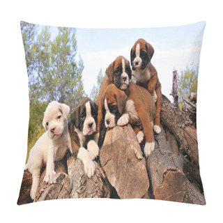 Personality  Puppies Boxer Pillow Covers