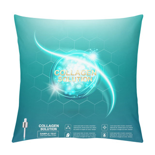 Personality  Collagen And Vitamin For Skin Concept  Pillow Covers