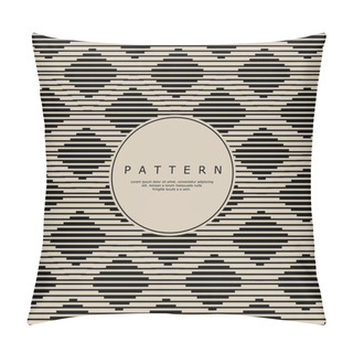 Personality  Luxury Stripe Square Line Abstract Pattern Design. Elegance Box Line Pattern Pillow Covers