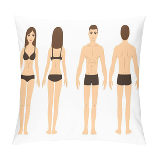 Personality  Male And Female Body Pillow Covers