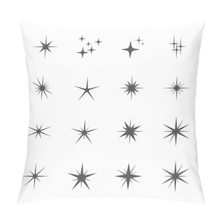 Personality  Sparkles Icon Set 3, Vector Eps10 Pillow Covers