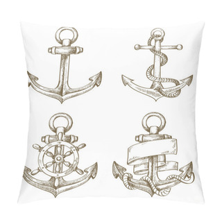 Personality  Hand Drawn Anchor Pillow Covers