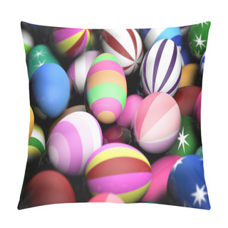 Personality  Colorful Easter Eggs Pillow Covers