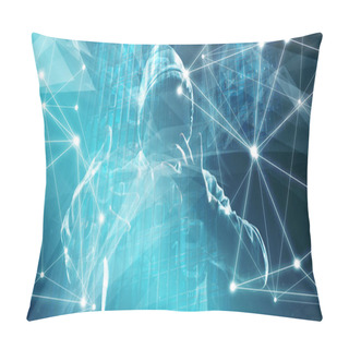 Personality  Cybercrime In Computer Science Innovation, Triangular Shapes Pillow Covers