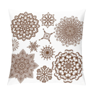 Personality  Set Ornament Mandala. Ethnic Decorative Elements. Holiday, Kalei Pillow Covers