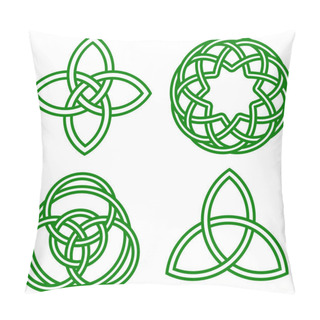 Personality  Celtic Knots Isolated On White Pillow Covers
