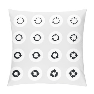 Personality  16 Arrow Refresh Icon Reload Sign Set Pillow Covers