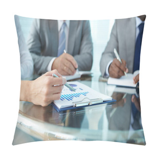 Personality  Pointing At Document Pillow Covers