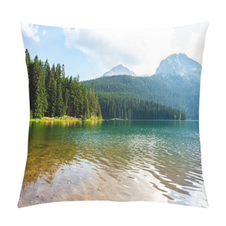 Personality  Landscape Of Glacial Black Lake And Mountains In Montenegro Pillow Covers