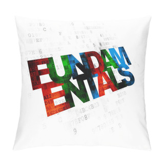 Personality  Science Concept: Fundamentals On Digital Background Pillow Covers