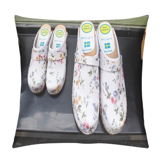 Personality  Swedish Traditional And Beautiful Clogs Shoes, Called Trskor Pillow Covers