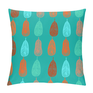 Personality  Animal Pattern With Stylized Shapes Of Feathers Pillow Covers