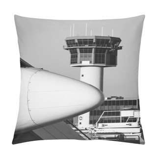 Personality  Airplane And Control Tower Pillow Covers