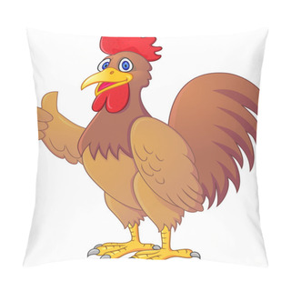 Personality  Rooster Cartoon Pillow Covers