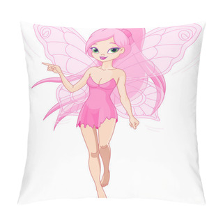 Personality  Cute Pink Fairy Pointing Pillow Covers