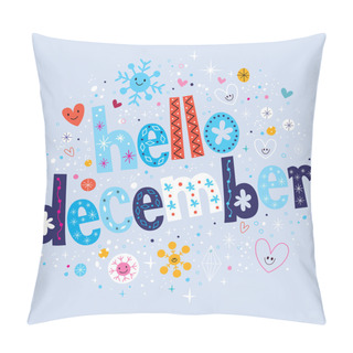 Personality  Hello December Card Pillow Covers