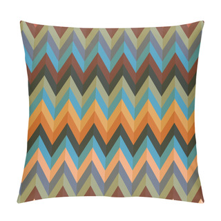 Personality  Seamless Chevron Pattern. Seamless Zigzag Pattern With Blue, Green, Pink.Digital Print For Wallpaper, Wrapping Paper, Fabric, Textile, Scrap Booking, Apparel, Web Design. Boho Style.Vector Pillow Covers