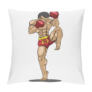 Personality  Muay Thai. Martial Art Pillow Covers