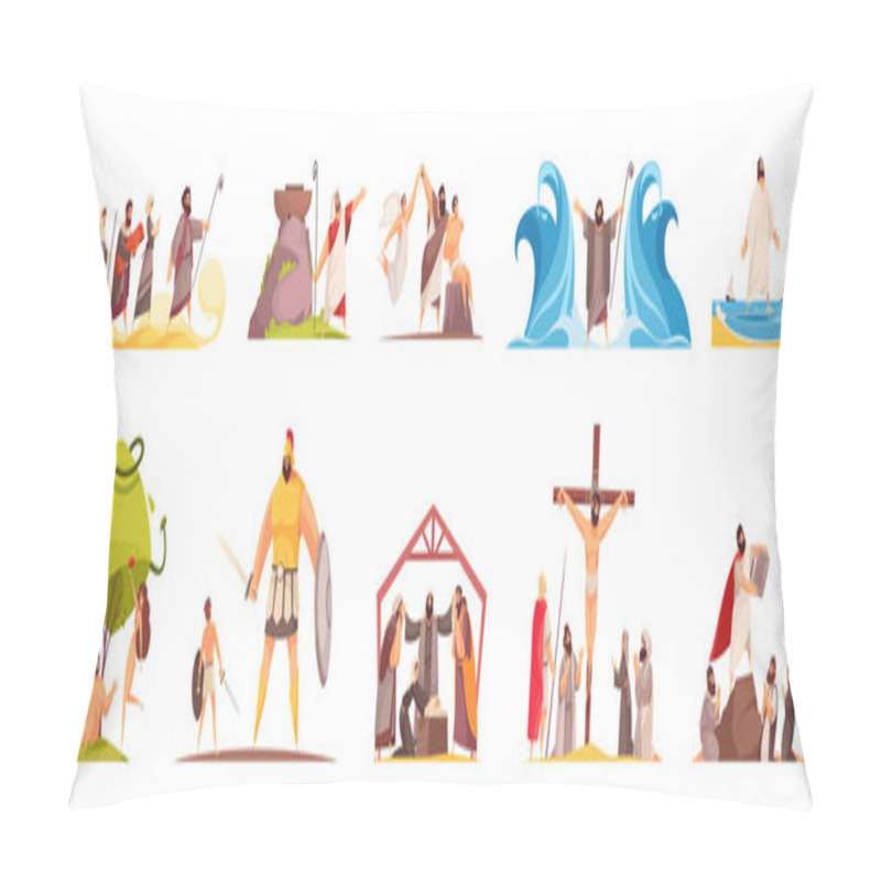 Personality  Bible Narratives Characters Set Pillow Covers