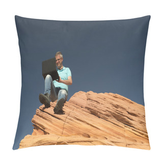 Personality  Man At Work Pillow Covers