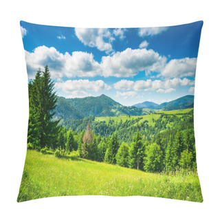 Personality  Meadow In Mountains Pillow Covers