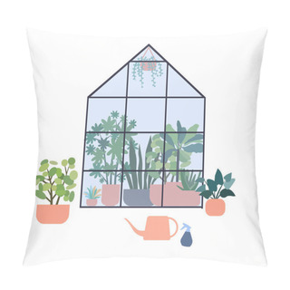 Personality  Heat With Ornamental Plants, A Vector Graphics Pillow Covers