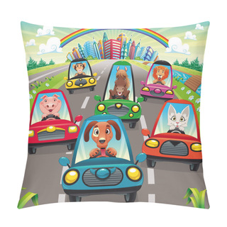 Personality  Traffic On The Road. Pillow Covers