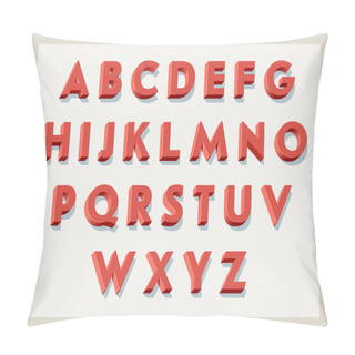Personality  Red Alphabet Pillow Covers