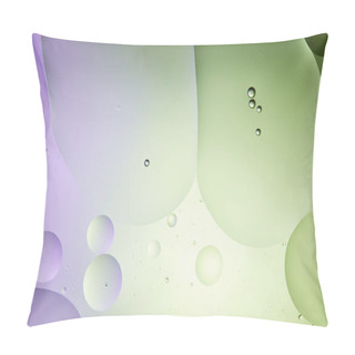 Personality  Abstract Background From Mixed Water And Oil In Light Green And Purple Color Pillow Covers