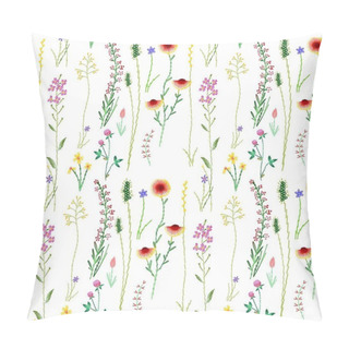 Personality  Abstract Floral Pattern. Seamless Print. Different Colors. Floral Elements. Bitmap. Pattern. Pillow Covers