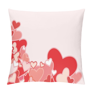 Personality  Greeting Card With Hearts Pillow Covers
