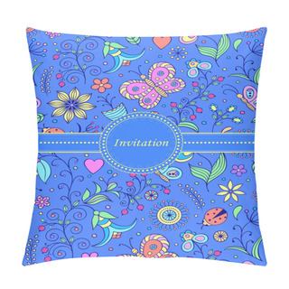 Personality  Colorful Invitation Card Pillow Covers