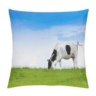 Personality  Cow Eating Grass Pillow Covers