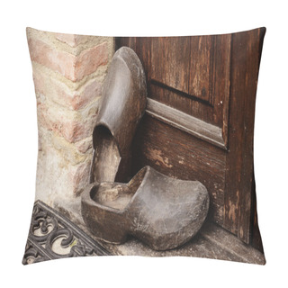 Personality  Traditional Farmer Wooden Clogs Pillow Covers