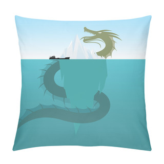 Personality  Sea Monsters - Giant  Sea Serpent Pillow Covers
