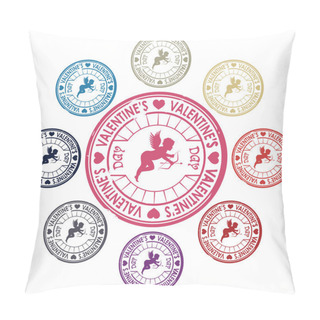 Personality  Valentines Day Stamp Pillow Covers