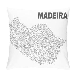 Personality  Vector Madeira Map Of Points Pillow Covers