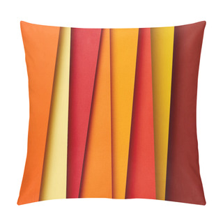 Personality  Paper Sheets In Warm Colors Background Pillow Covers