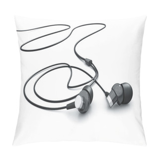 Personality  Headphones Isolated On White 3d Model Pillow Covers