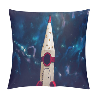 Personality  Toy Rocket In Space Pillow Covers
