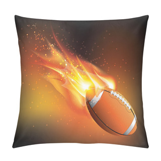 Personality  Rugby Ball Fly Pillow Covers