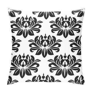 Personality  Damask Seamless Pattern With Bold Black Motifs Pillow Covers
