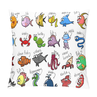 Personality  Big Set Of Cartoon Animals Pillow Covers