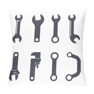 Personality  Set Icons Of Spanners Pillow Covers