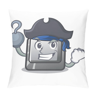 Personality  Pirate Button M On A Keyboard Mascot Pillow Covers