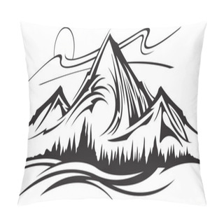 Personality  Mountain Pillow Covers