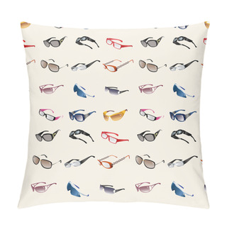 Personality  Seamless Glasses & Sunglasses Pattern Pillow Covers