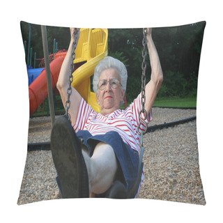 Personality  Swinging Grandmother 12 Pillow Covers