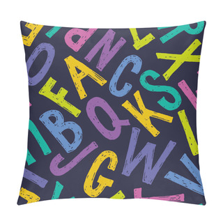 Personality  Seamless Colorful Typography Pattern Pillow Covers