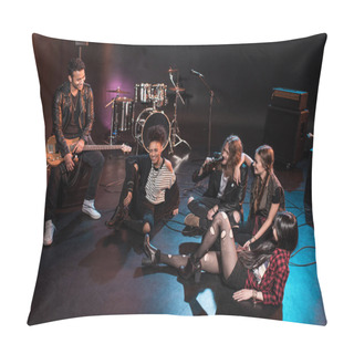 Personality  Rock And Roll Band On Stage Pillow Covers